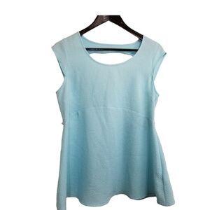 Motherhood Maternity Light Blue Textured Top Size Medium